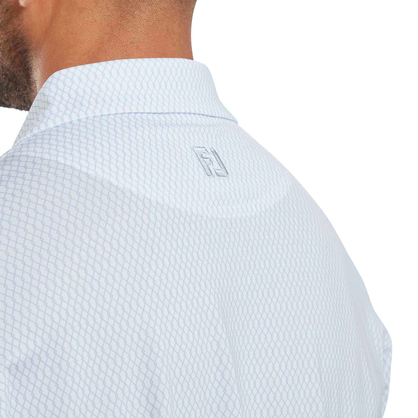FootJoy Irongate Print Lisle Golf Polo Shirt
