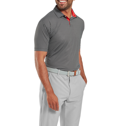 FootJoy Irongate Print Lisle Golf Polo Shirt