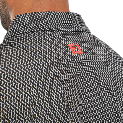 FootJoy Irongate Print Lisle Golf Polo Shirt