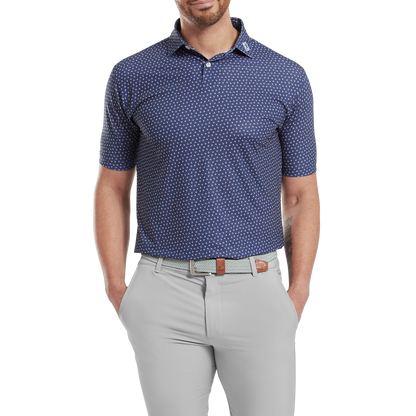 FootJoy Bounce Print Pique Golf Polo Shirt