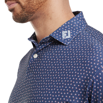 FootJoy Bounce Print Pique Golf Polo Shirt