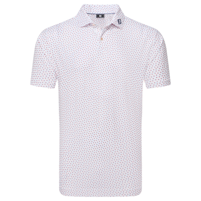 FootJoy Bounce Print Pique Golf Polo Shirt