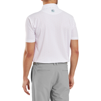 FootJoy Bounce Print Pique Golf Polo Shirt