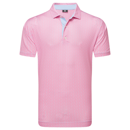 FootJoy Citrus Print Lisle Golf Polo Shirt