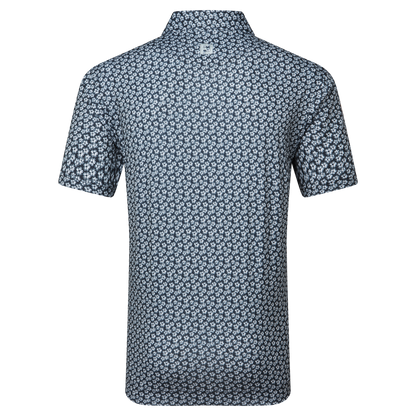 FootJoy Floral Sketch Print Lisle Golf Polo Shirt
