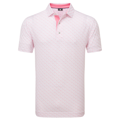FootJoy Figure Print Lisle Golf Polo Shirt