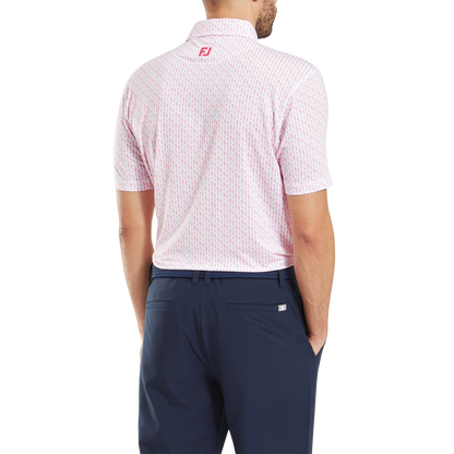 FootJoy Figure Print Lisle Golf Polo Shirt