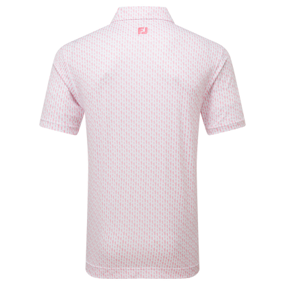 FootJoy Figure Print Lisle Golf Polo Shirt