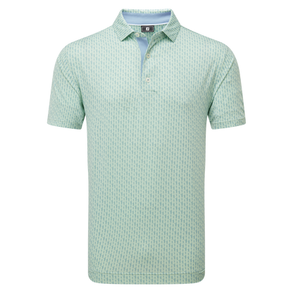 FootJoy Figure Print Lisle Golf Polo Shirt
