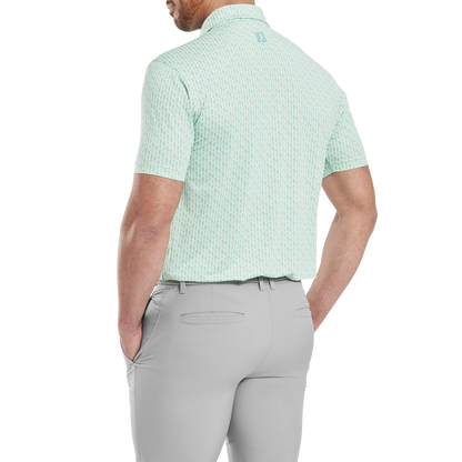 FootJoy Figure Print Lisle Golf Polo Shirt