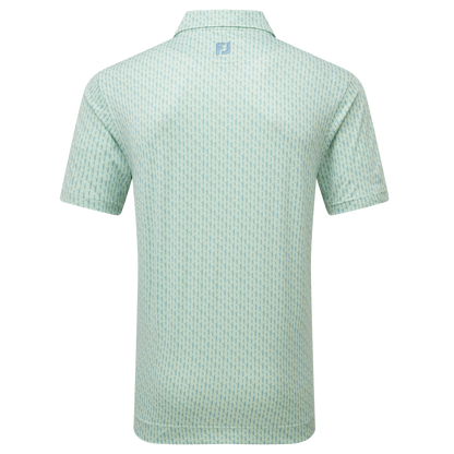 FootJoy Figure Print Lisle Golf Polo Shirt