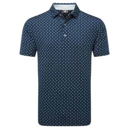 FootJoy Flower Bud Foulard Lisle Golf Polo Shirt