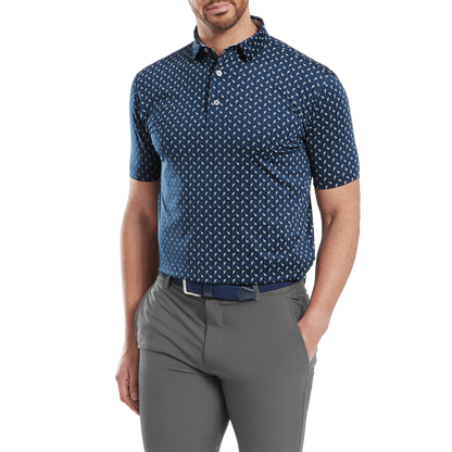 FootJoy Flower Bud Foulard Lisle Golf Polo Shirt