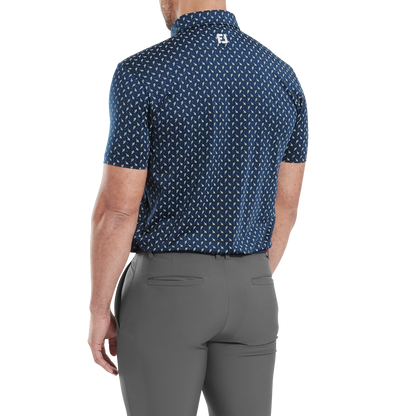 FootJoy Flower Bud Foulard Lisle Golf Polo Shirt