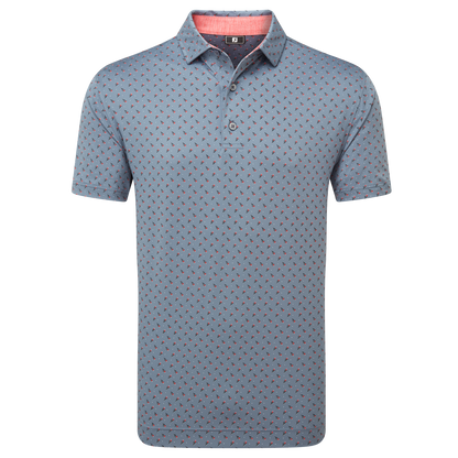 FootJoy Flower Bud Foulard Lisle Golf Polo Shirt