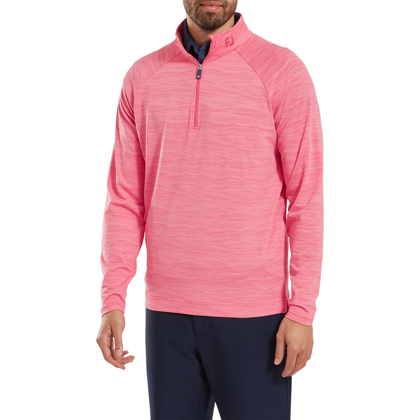 FootJoy Wave Jacquard Chill-Out Golf Pullover