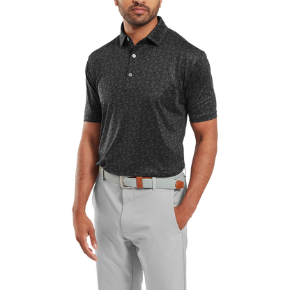 FootJoy Painted Floral Lisle Golf Polo Shirt