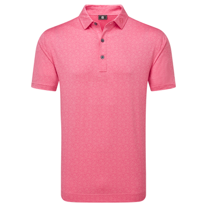 FootJoy Painted Floral Lisle Golf Polo Shirt