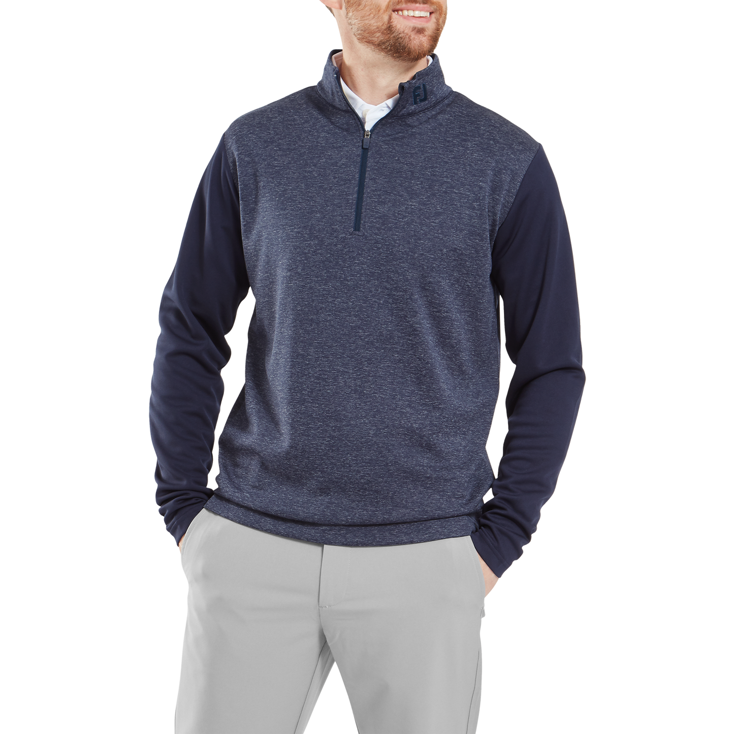 FootJoy Tonal Heather Chill-Out Golf Pullover