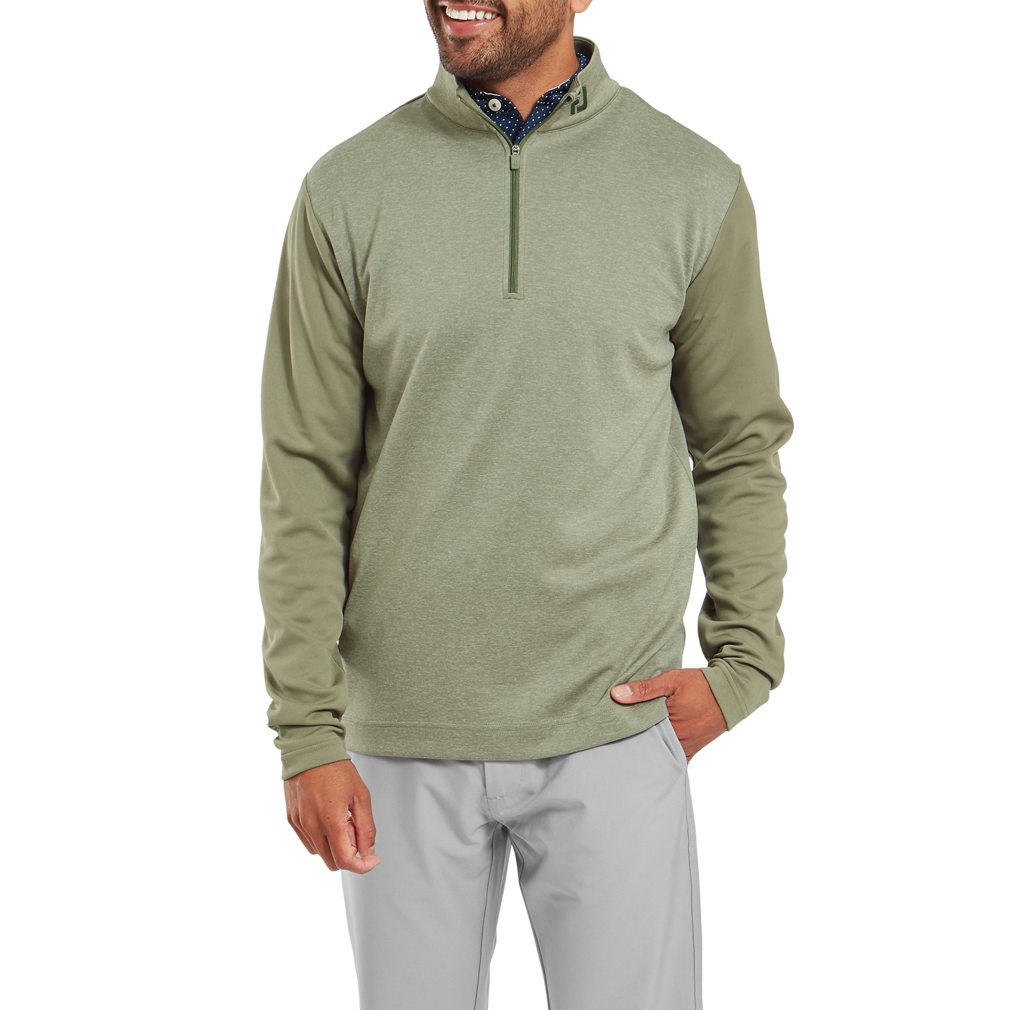 FootJoy Tonal Heather Chill-Out Golf Pullover