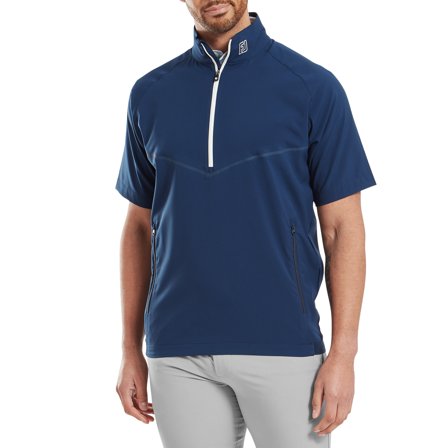 FootJoy Zephyr Short Sleeve Golf Wind Shirt