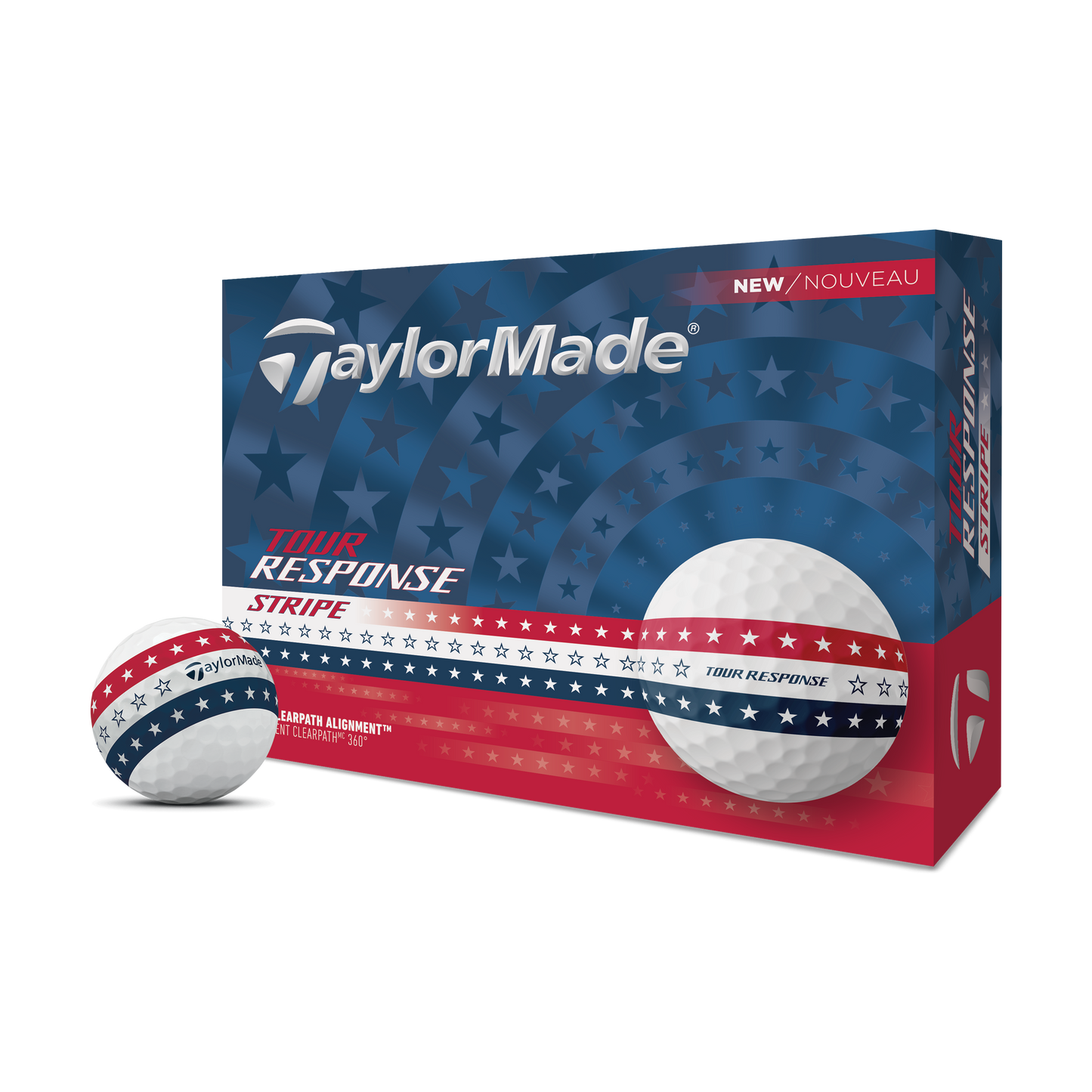 TaylorMade Tour Response USA Stripe Golf Balls