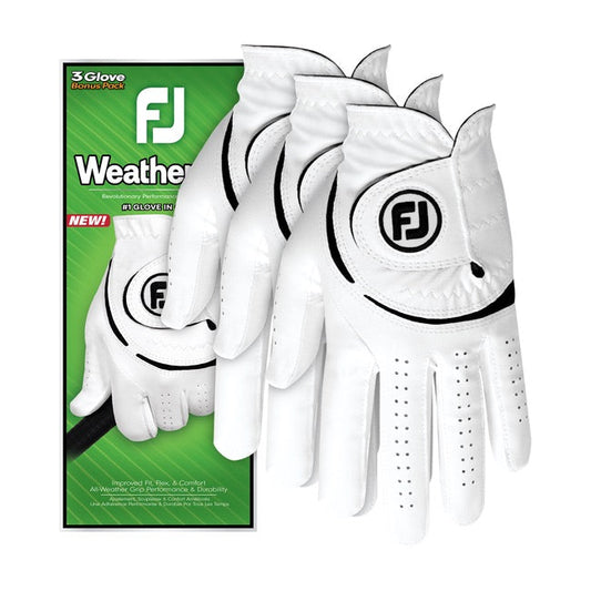 FootJoy WeatherSof Men's Golf Glove - 3 Pack