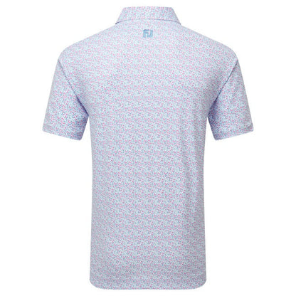 FootJoy Gamer Print Pique Golf Polo Shirt