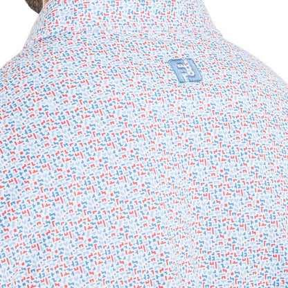 FootJoy Gamer Print Pique Golf Polo Shirt