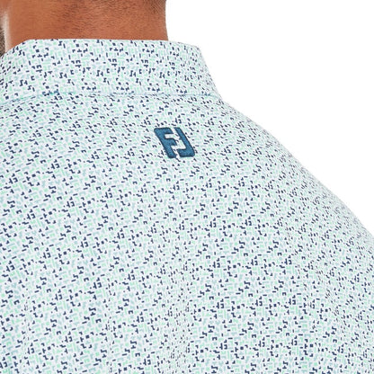 FootJoy Gamer Print Pique Golf Polo Shirt