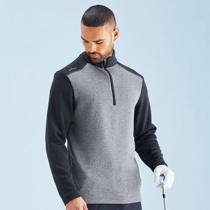 Ping Ramsey Men's Half Zip Ribbed Golf Fleece