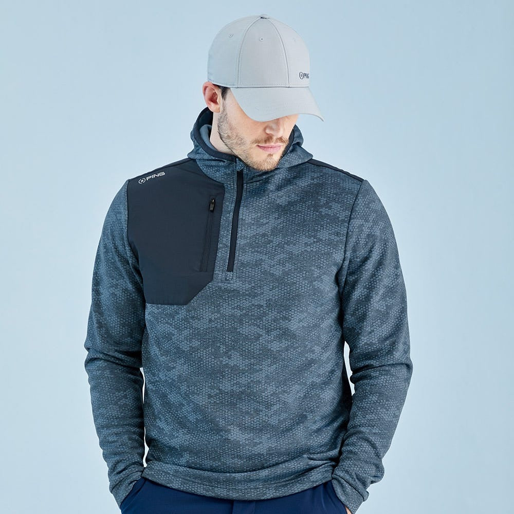 Ping Nexa Men's Hooded Half Zip Fleece