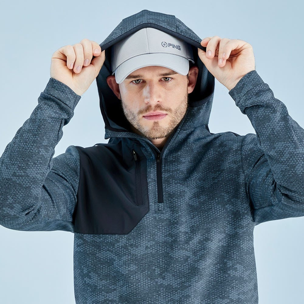 Ping Nexa Men's Hooded Half Zip Fleece