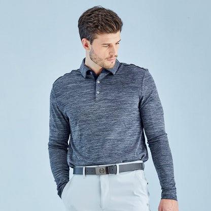 Ping Creek Men's Long Sleeve Polo Shirt