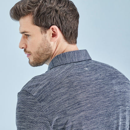 Ping Creek Men's Long Sleeve Polo Shirt