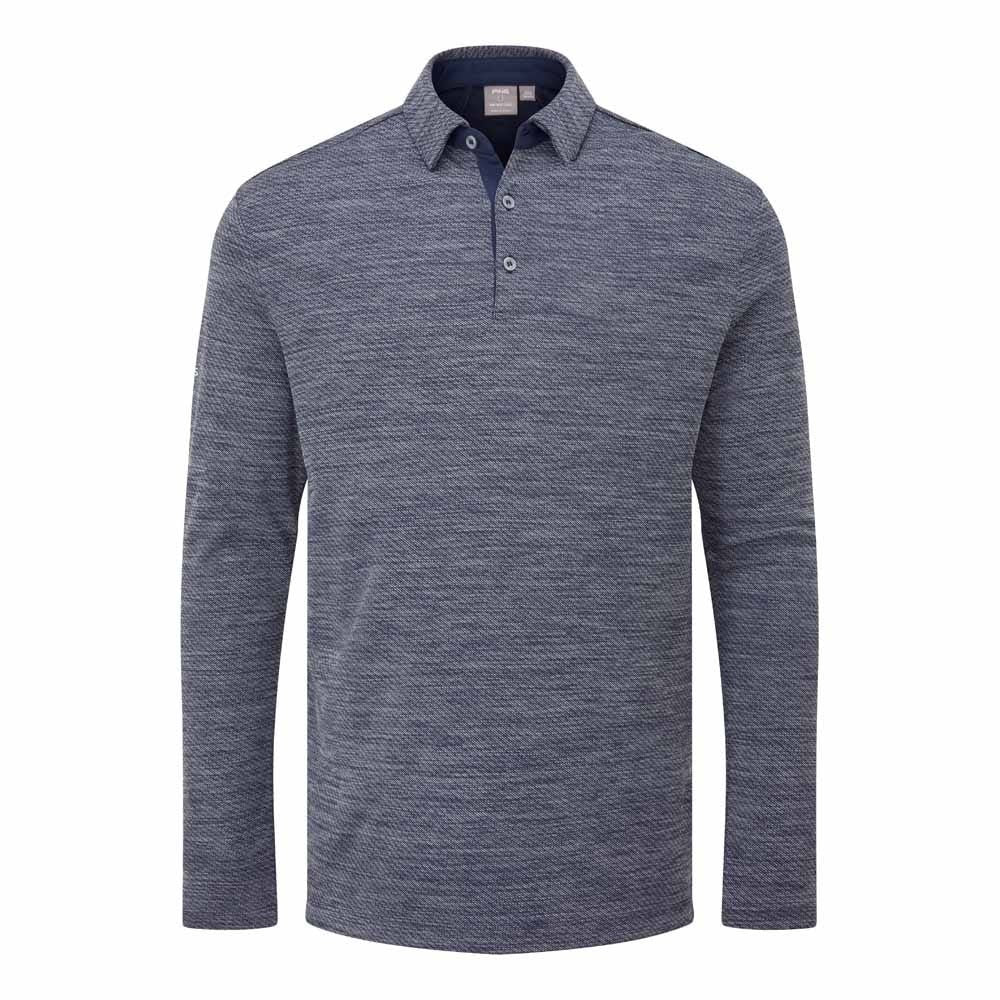 Ping Creek Men's Long Sleeve Polo Shirt