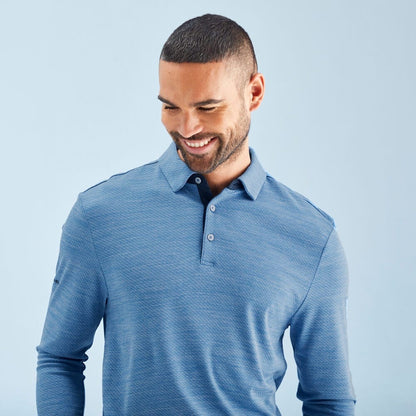 Ping Creek Men's Long Sleeve Polo Shirt