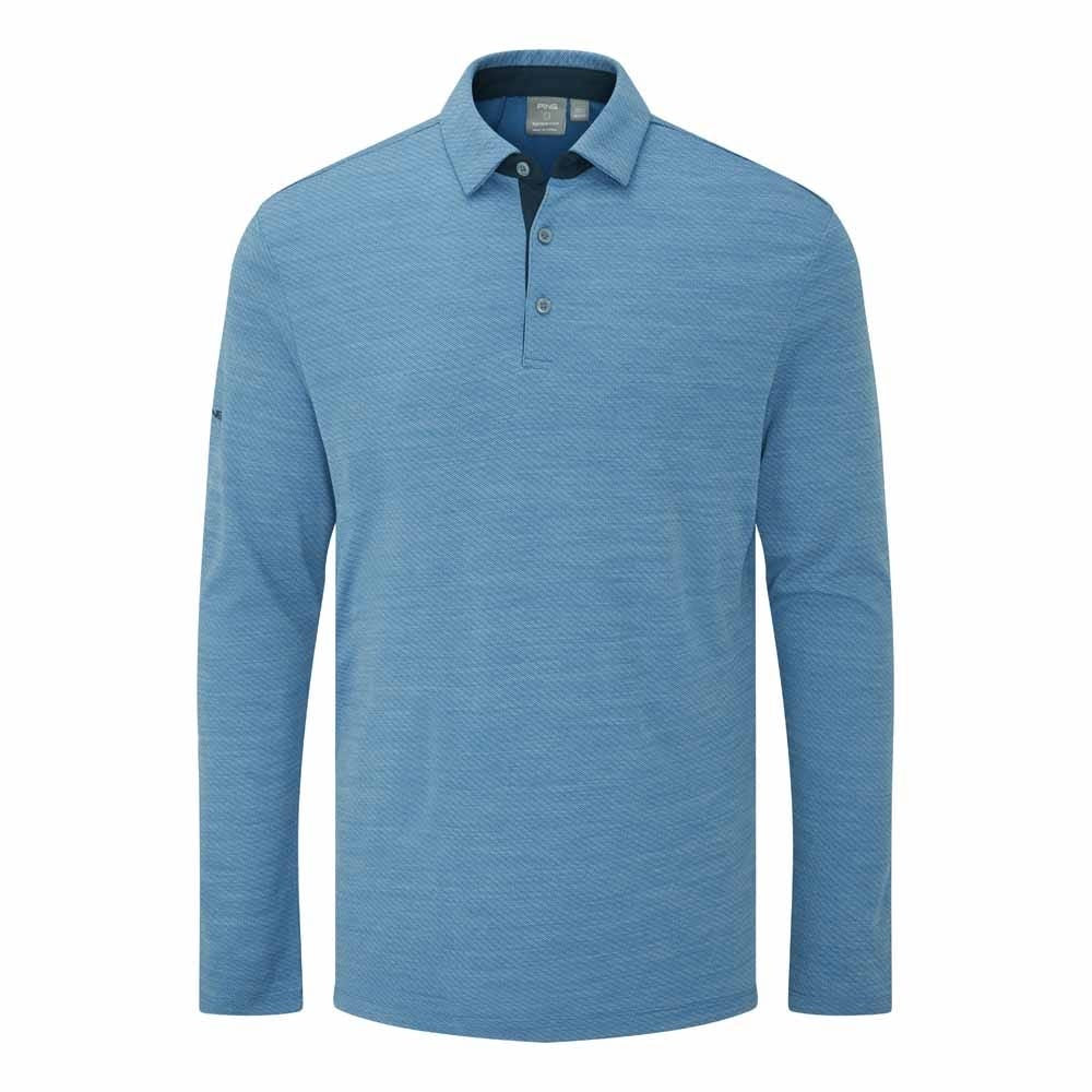 Ping Creek Men's Long Sleeve Polo Shirt