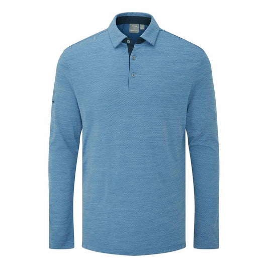 Ping Creek Men's Long Sleeve Polo Shirt